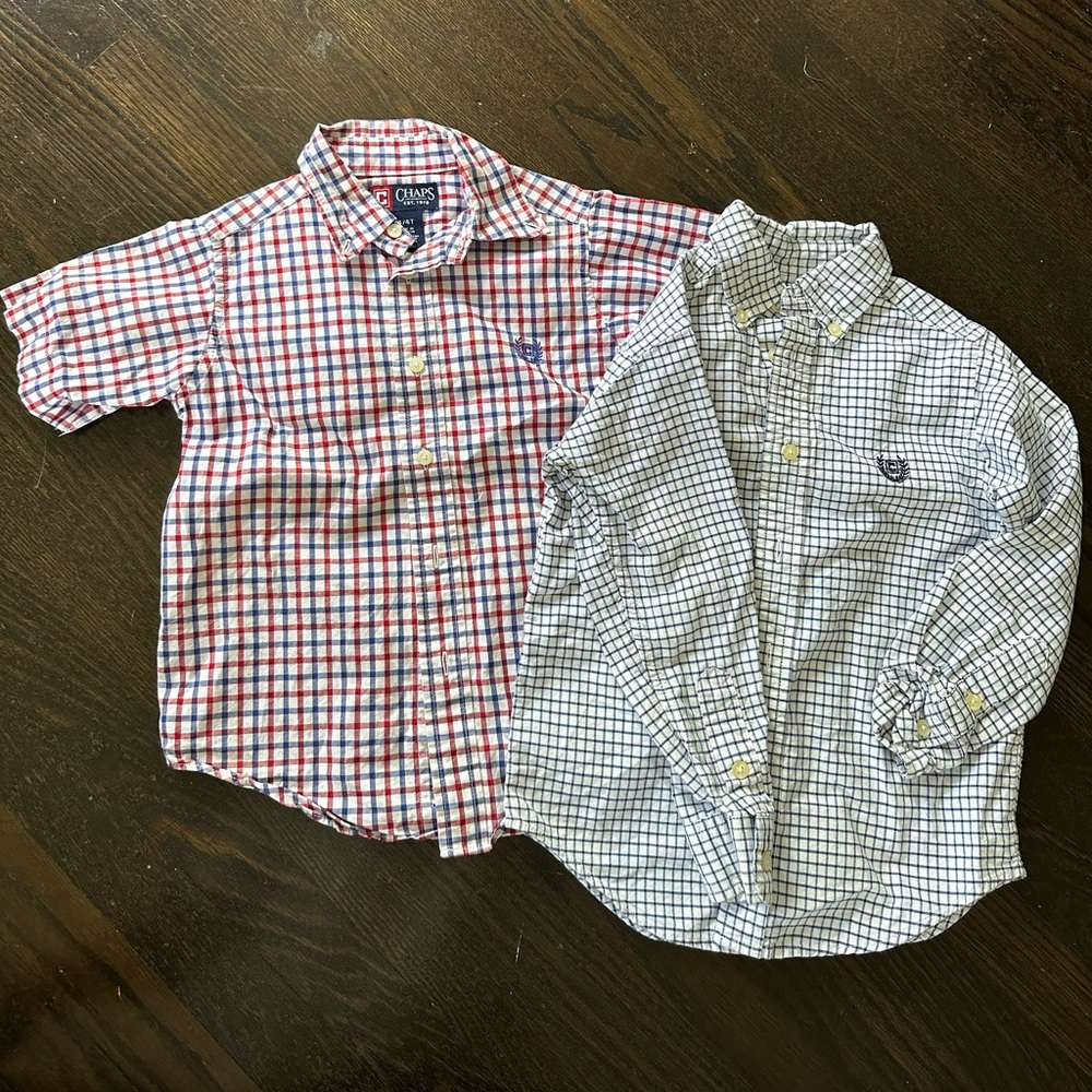 Chaps Toddler Boy Button down shirts -4T
